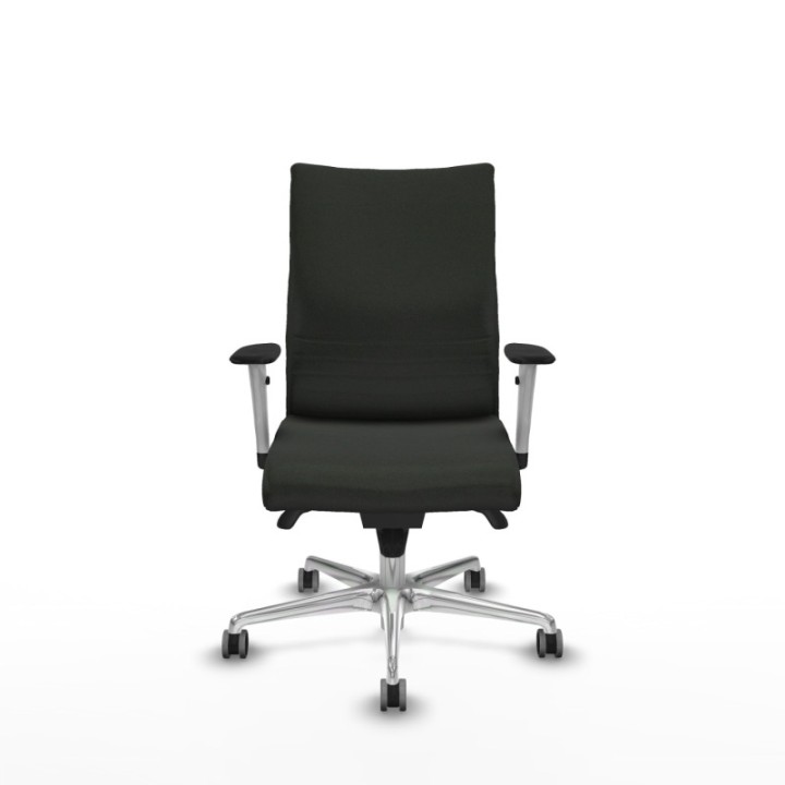 Albacete confidente sincro bali negro brazos 1D blancos base aluminio ruedas 65mm engomadas