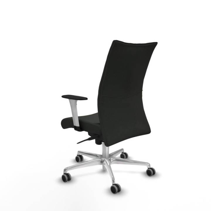 Albacete confidente sincro bali negro brazos 1D blancos base aluminio ruedas 65mm engomadas