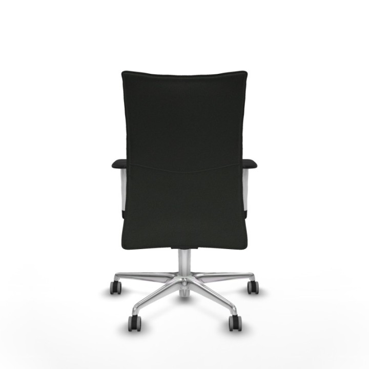 Albacete confidente sincro bali negro brazos 1D blancos base aluminio ruedas 65mm engomadas