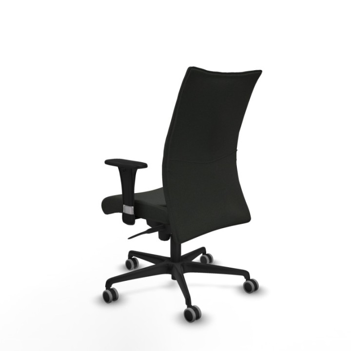 Albacete confidente sincro bali negro brazos 1D base nailon ruedas 65mm engomadas