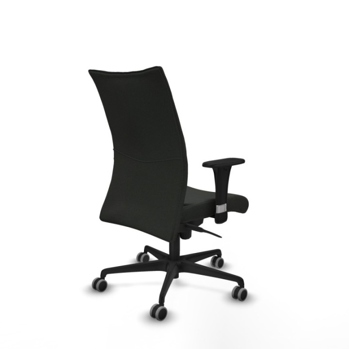 Albacete confidente sincro bali negro brazos 1D base nailon ruedas 65mm engomadas