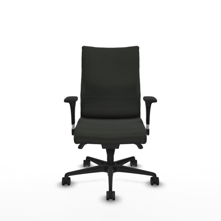 Albacete confidente sincro bali negro brazos 1D base nailon ruedas 65 mm nailon