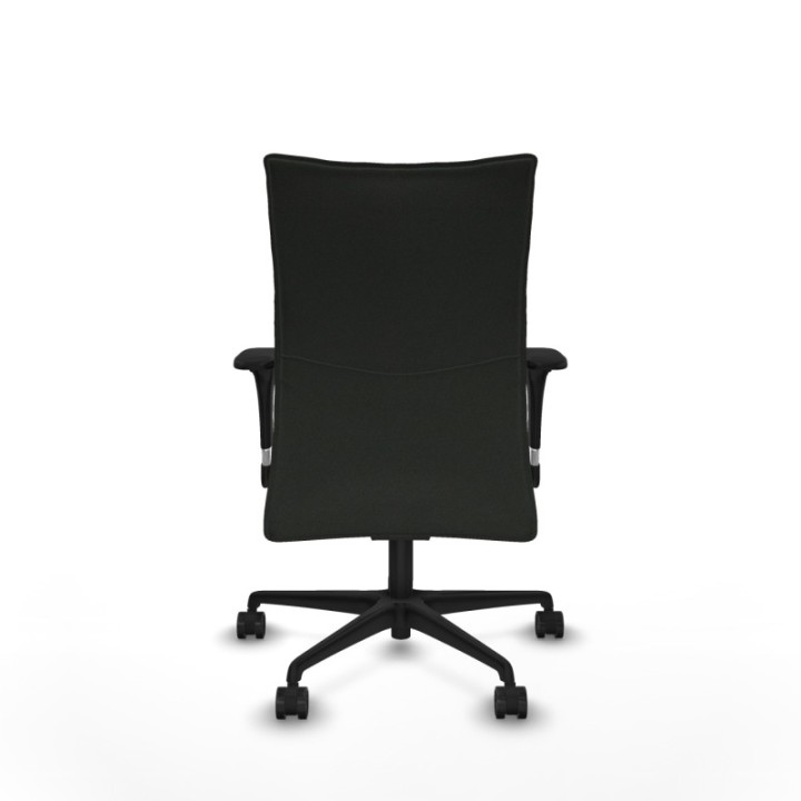 Albacete confidente sincro bali negro brazos 1D base nailon ruedas 65 mm nailon