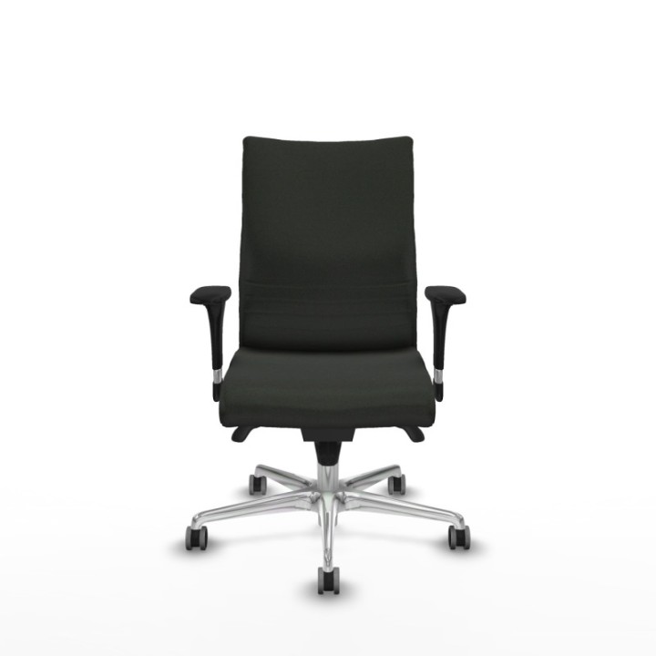 Albacete confidente sincro bali negro brazos 1D base aluminio ruedas 65mm engomadas