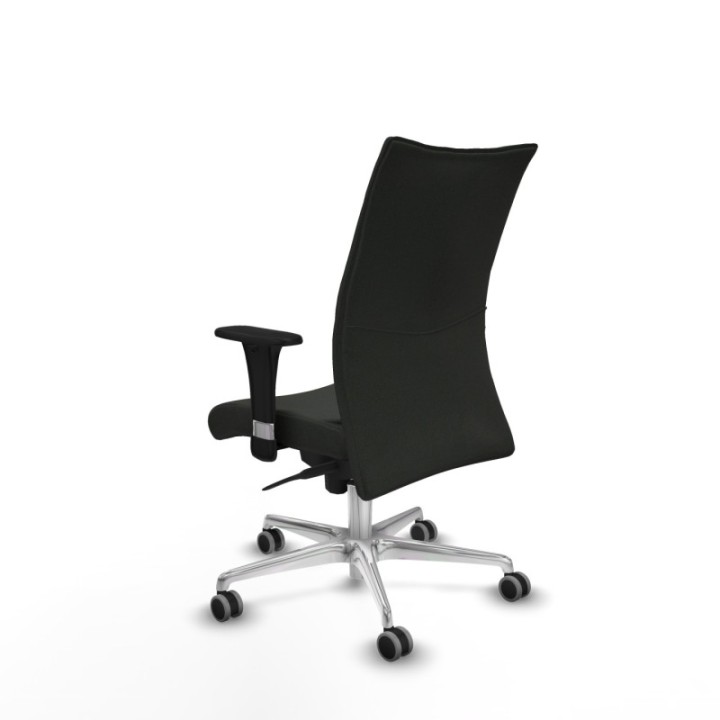 Albacete confidente sincro bali negro brazos 1D base aluminio ruedas 65mm engomadas