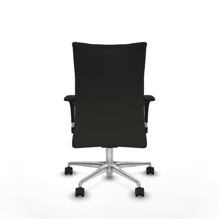 Albacete confidente sincro bali negro brazos 1D base aluminio ruedas 65 mm nailon