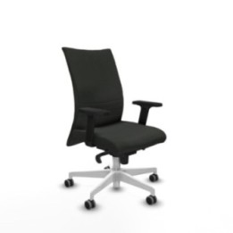 Albacete confidente sincro bali negro brazos 2D base blanca ruedas 65mm engomadas