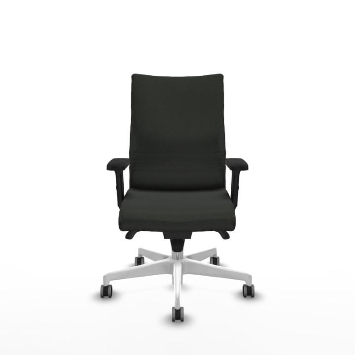 Albacete confidente sincro bali negro brazos 2D base blanca ruedas 65mm engomadas