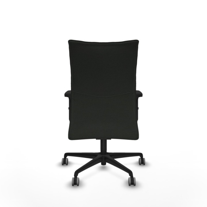 Albacete confidente sincro bali negro brazos 2D base nailon ruedas 65mm engomadas