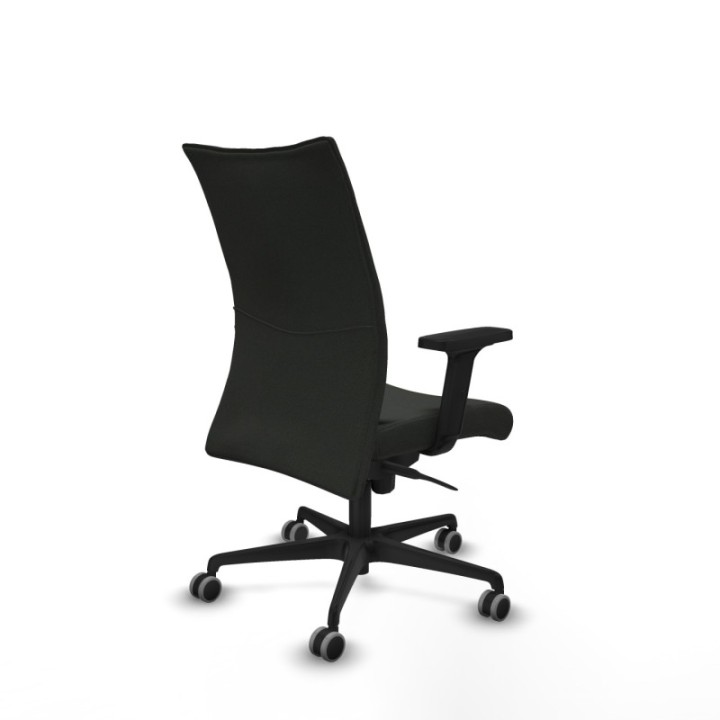 Albacete confidente sincro bali negro brazos 2D base nailon ruedas 65mm engomadas