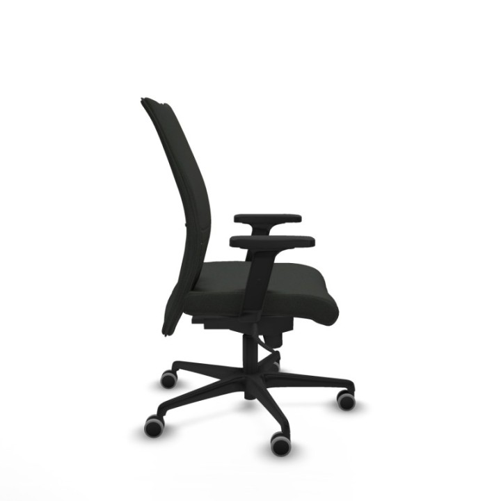 Albacete confidente sincro bali negro brazos 2D base nailon ruedas 65mm engomadas