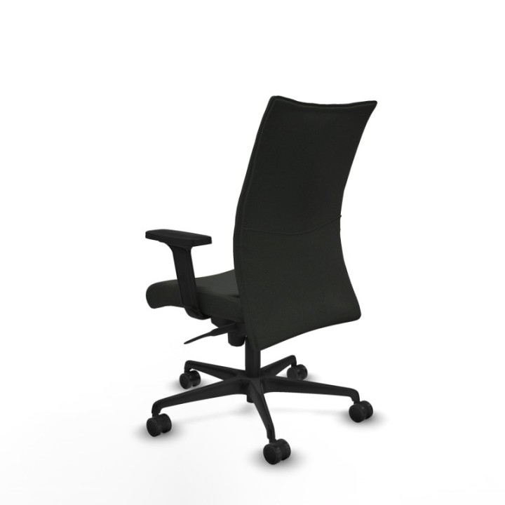 Albacete confidente sincro bali negro brazos 2D base nailon ruedas 65 mm nailon