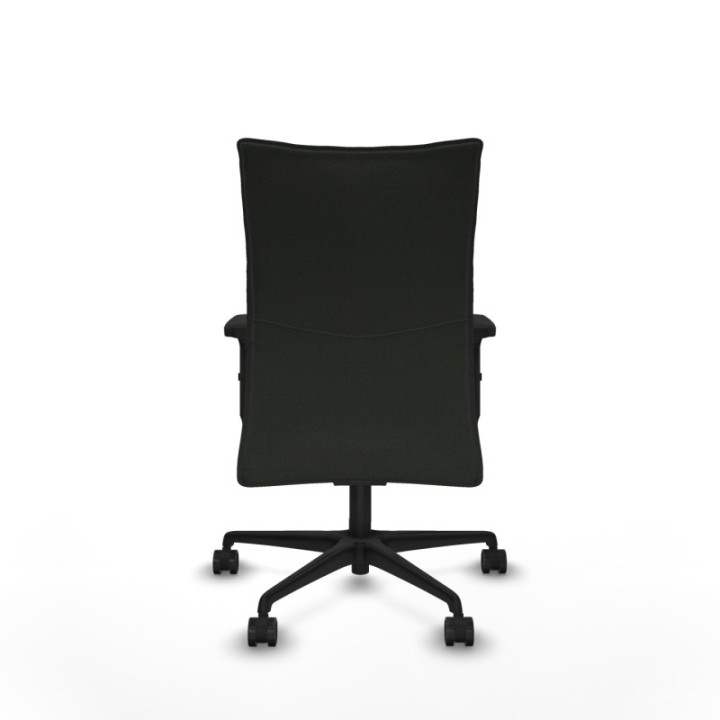 Albacete confidente sincro bali negro brazos 2D base nailon ruedas 65 mm nailon