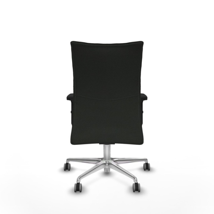 Albacete confidente sincro bali negro brazos 2D base aluminio ruedas 65mm engomadas