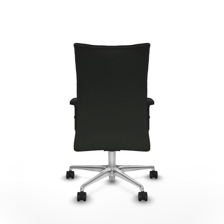 Albacete confidente sincro bali negro brazos 2D base aluminio ruedas 65 mm nailon