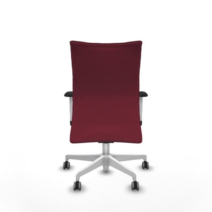 Albacete confidente sincro bali granate brazos 1D blancos base blanca ruedas 65mm engomadas