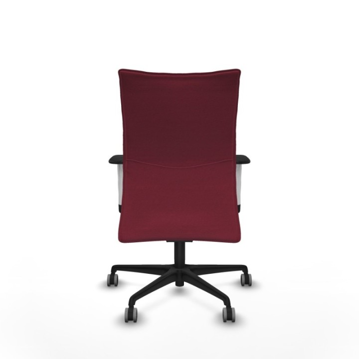 Albacete confidente sincro bali granate brazos 1D blancos base nailon ruedas 65mm engomadas