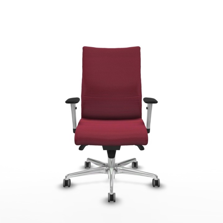 Albacete confidente sincro bali granate brazos 1D blancos base aluminio ruedas 65mm engomadas