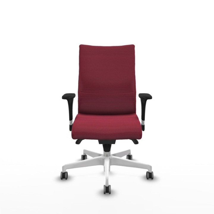 Albacete confidente sincro bali granate brazos 1D base blanca ruedas 65mm engomadas