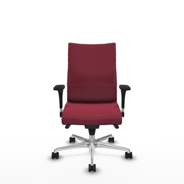 Albacete confidente sincro bali granate brazos 1D base aluminio ruedas 65 mm nailon