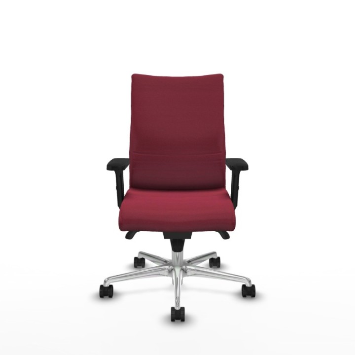 Albacete confidente sincro bali granate brazos 2D base aluminio ruedas 65 mm nailon