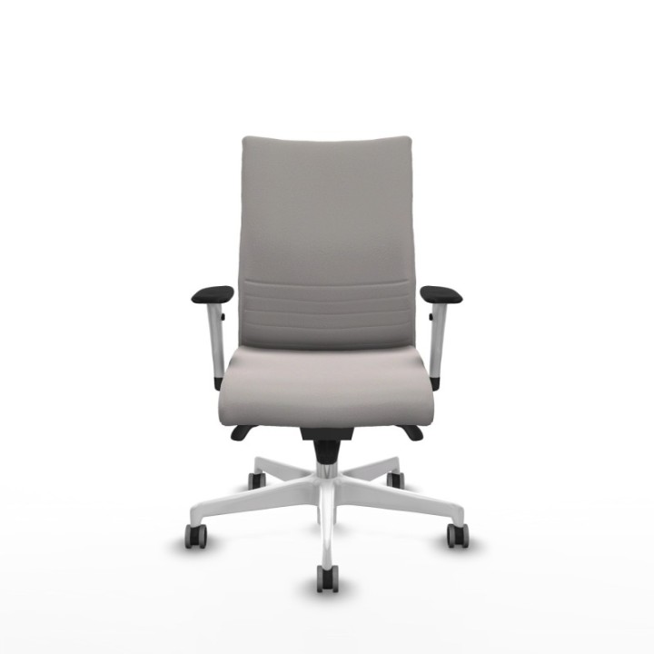 Albacete confidente sincro similpiel blanco brazos 1D blancos base blanca ruedas 65mm engomadas