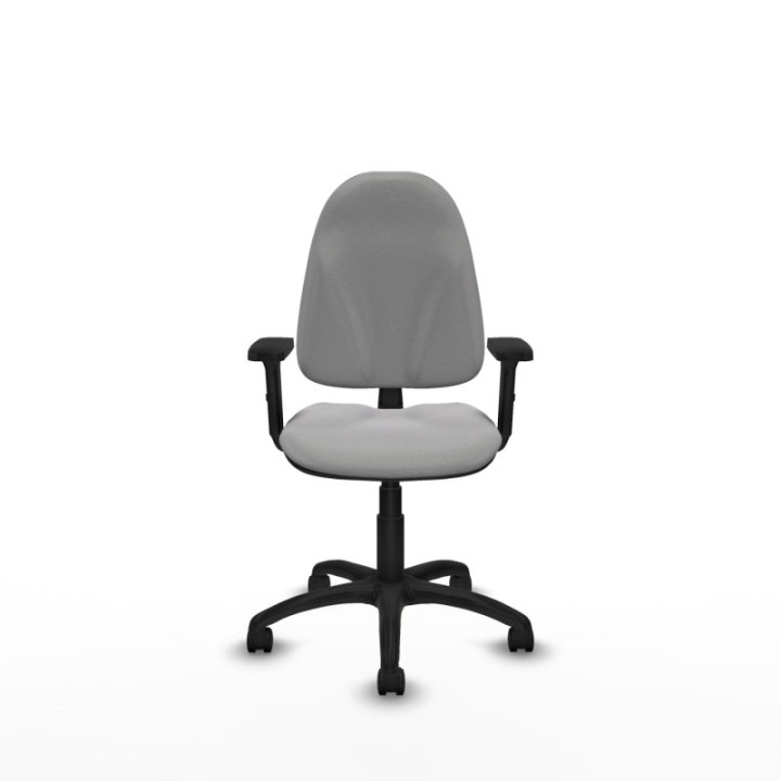 Algarra CP bali gris claro brazos 2D base poliamida ruedas nailon 50mm