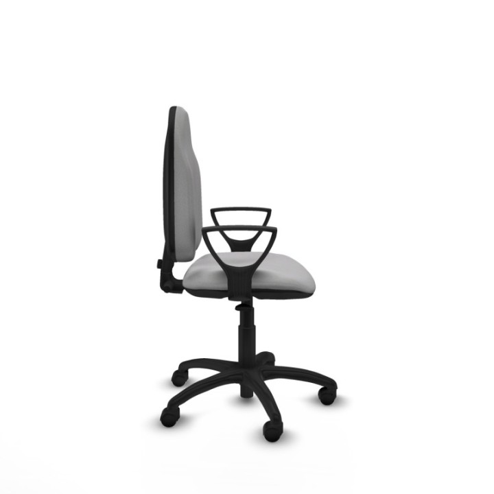 Algarra CP bali gris claro brazos fijos base poliamida ruedas nailon 50mm