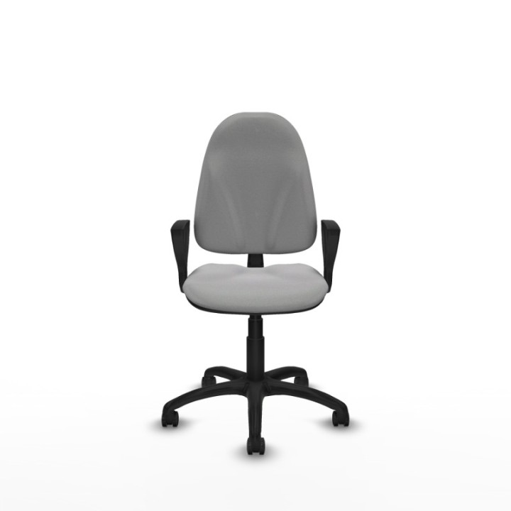 Algarra CP bali gris claro brazos fijos base poliamida ruedas engomadas 50mm