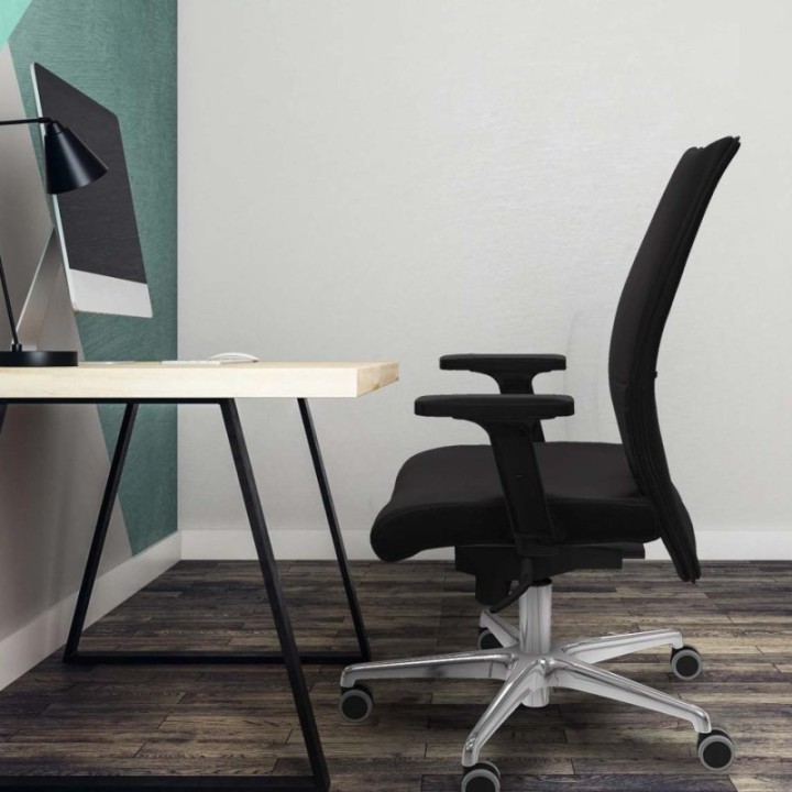 Albacete confidente sincro similpiel pistacho brazos 2D base aluminio ruedas 65mm engomadas