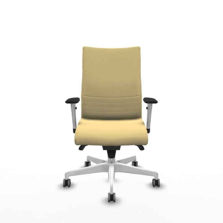 Albacete confidente sincro similpiel crema brazos 1D blancos base blanca ruedas 65mm engomadas