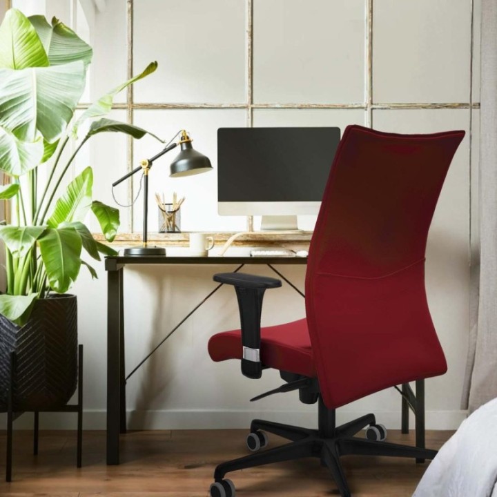 Albacete confidente sincro similpiel azul claro brazos 1D base nailon ruedas 65mm engomadas