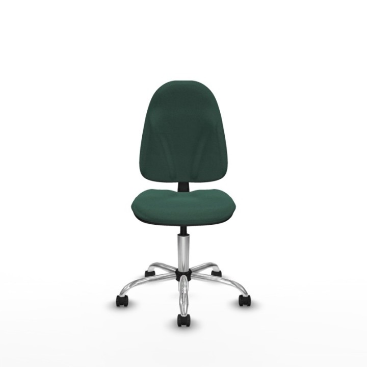 Algarra CP bali verde botella  base cromada ruedas autofrenantes 50mm