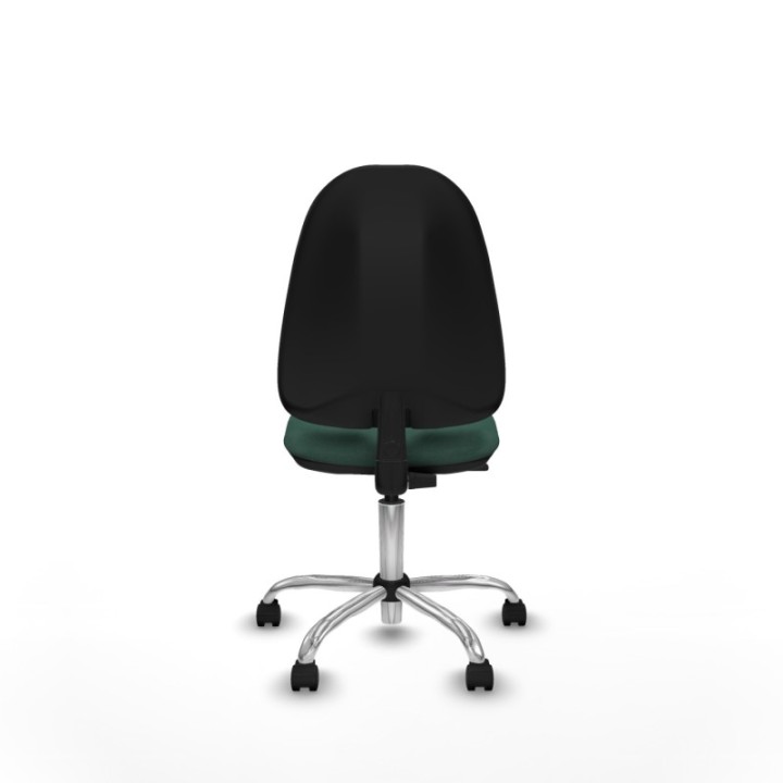 Algarra CP bali verde botella  base cromada ruedas nailon 50mm