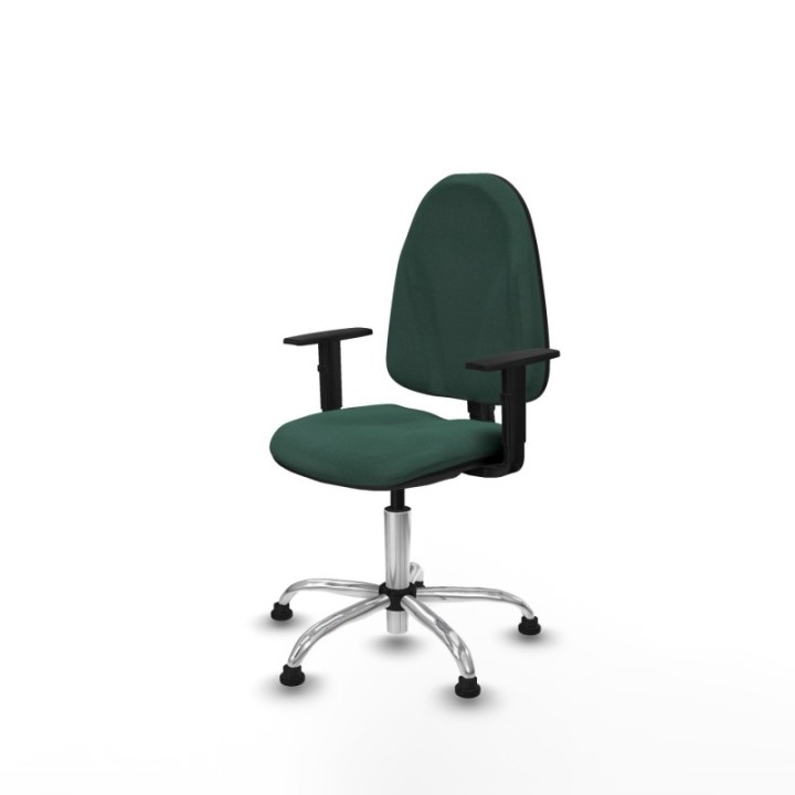 Algarra CP bali verde botella brazos 1D base cromada topes