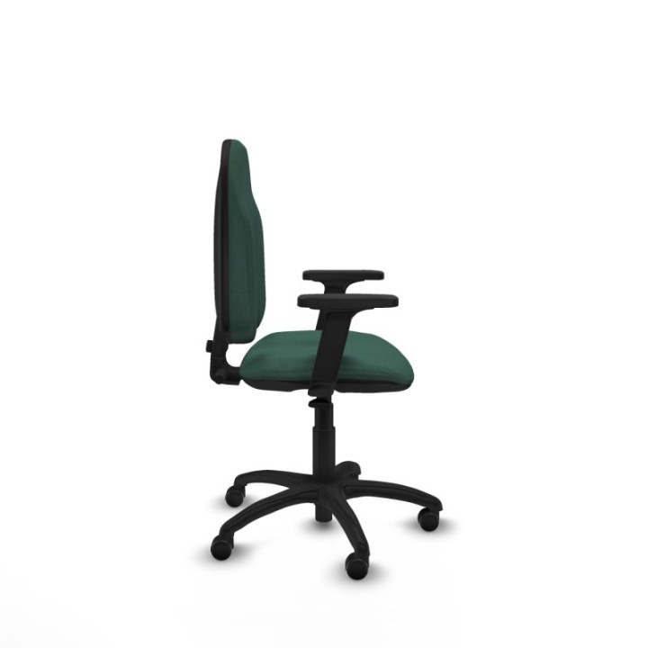 Algarra CP bali verde botella brazos 2D base poliamida ruedas autofrenantes 50mm