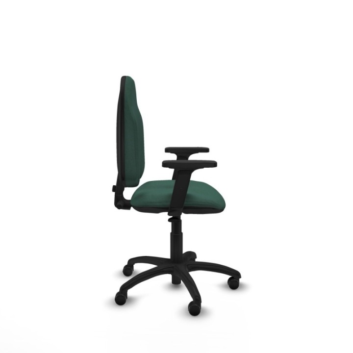 Algarra CP bali verde botella brazos 2D base poliamida ruedas engomadas 50mm