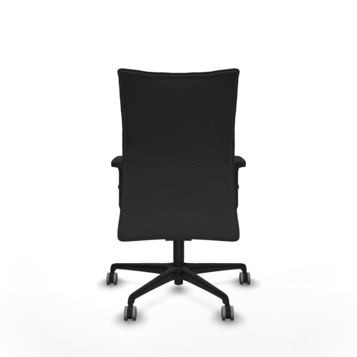 Albacete confidente sincro similpiel gris oscuro brazos 2D base nailon ruedas 65mm engomadas