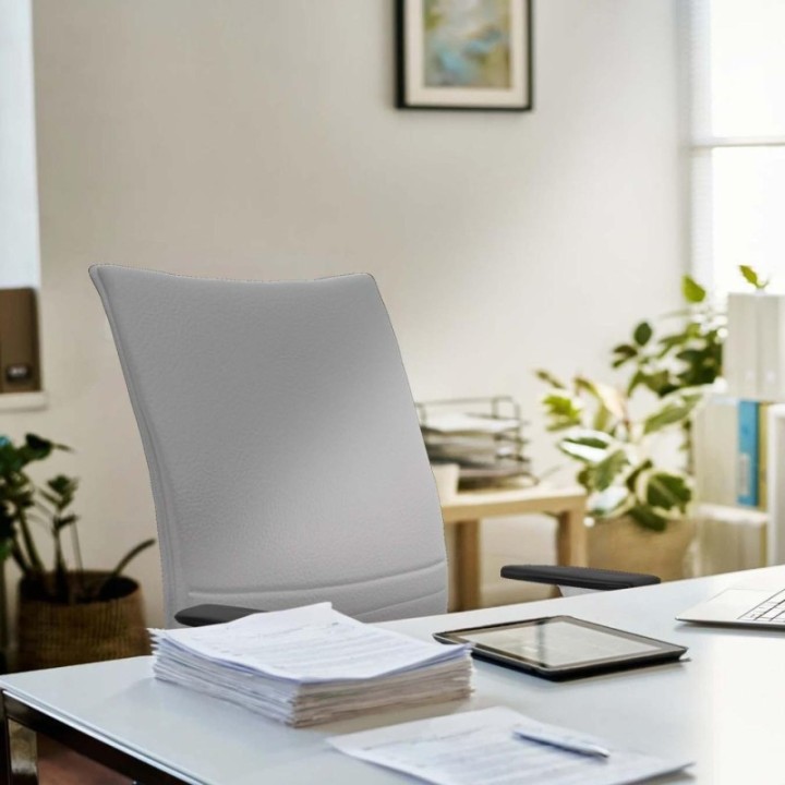 Albacete confidente sincro similpiel morado brazos 1D blancos base nailon ruedas 65mm engomadas