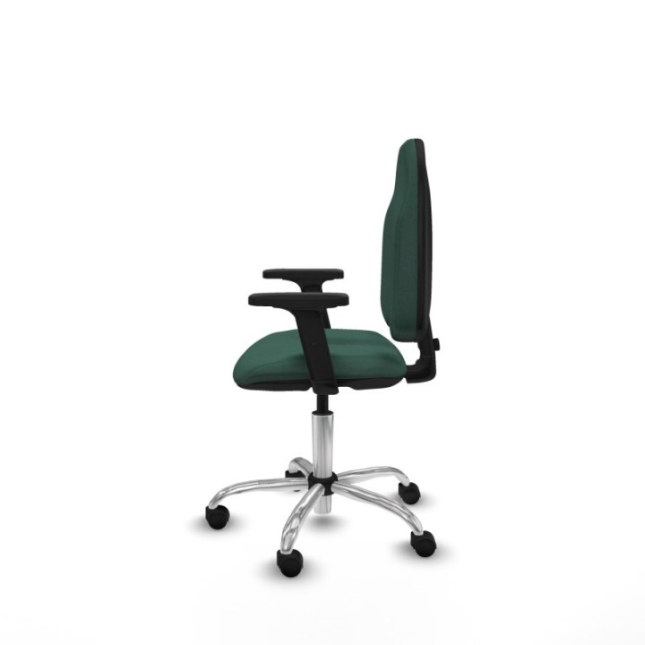 Algarra CP bali verde botella brazos 2D base cromada ruedas nailon 50mm