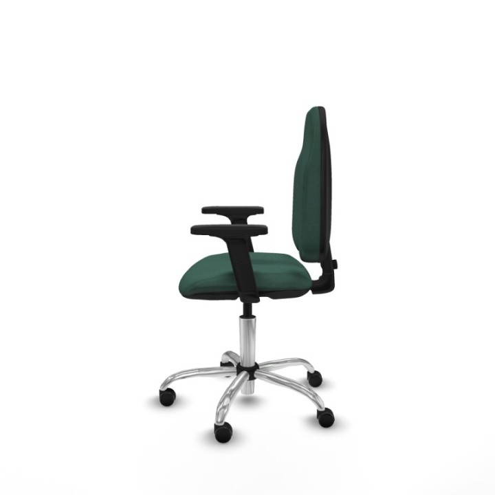 Algarra CP bali verde botella brazos 2D base cromada ruedas engomadas 50mm