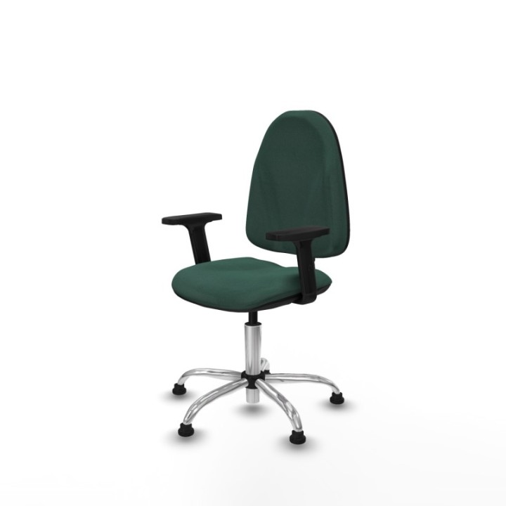 Algarra CP bali verde botella brazos 2D base cromada topes