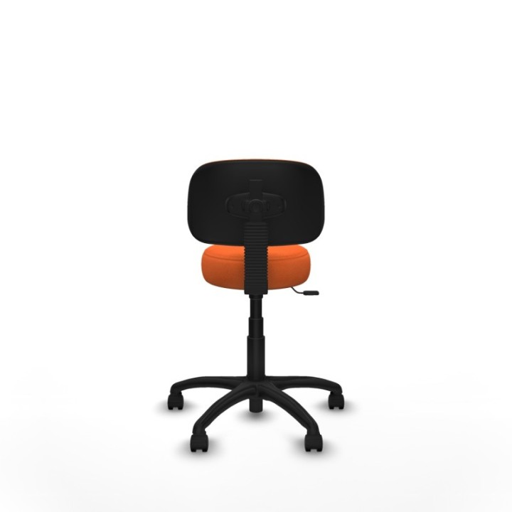 Silla Llanos giratorio bali naranja base poliamida 600 ruedas nailon 50
