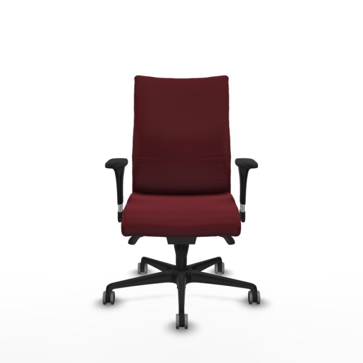 Albacete confidente sincro similpiel granate brazos 1D base nailon ruedas 65mm engomadas