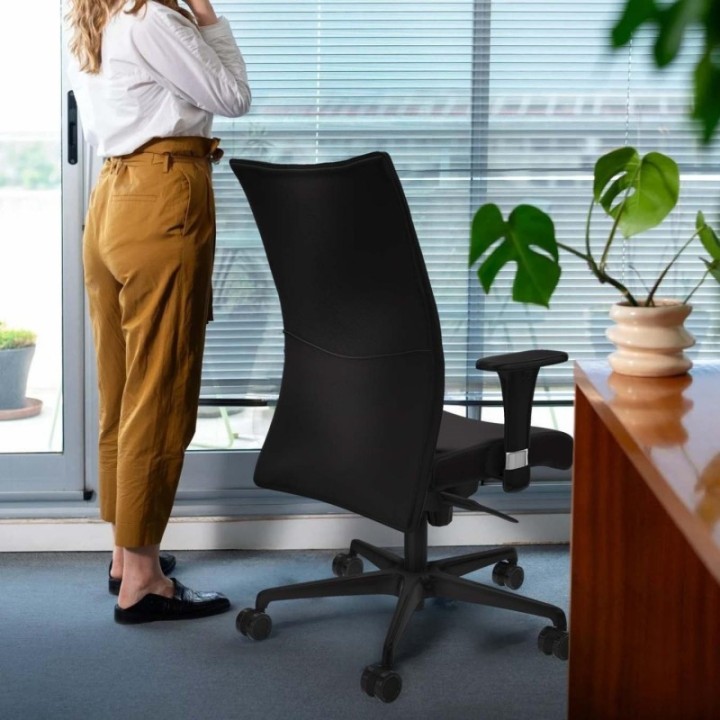 Albacete confidente sincro similpiel granate brazos 1D base nailon ruedas 65 mm nailon