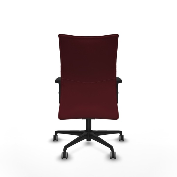 Albacete confidente sincro similpiel granate brazos 2D base nailon ruedas 65mm engomadas