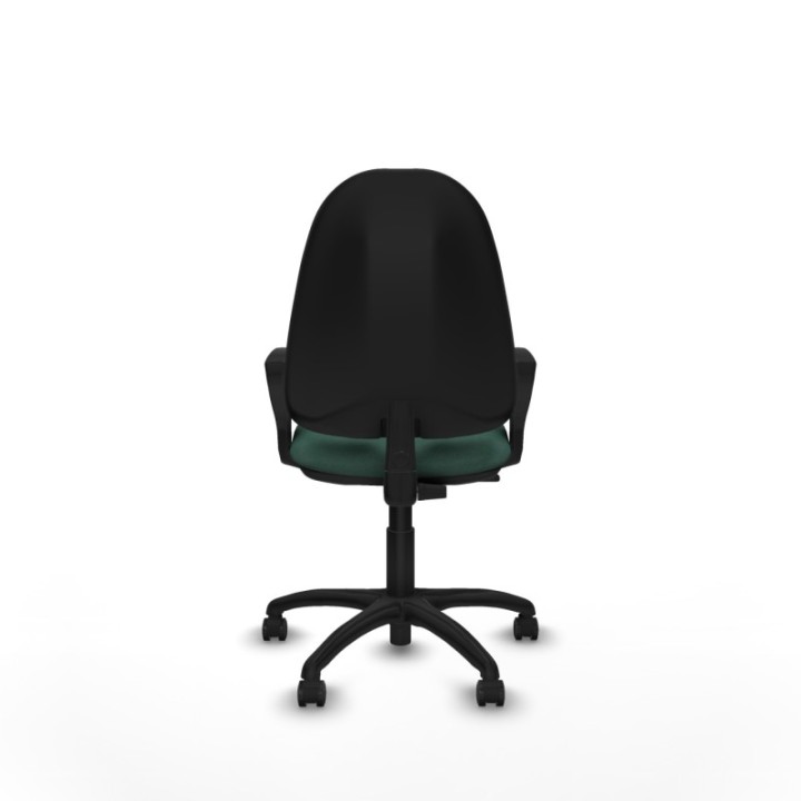 Algarra CP bali verde botella brazos fijos base poliamida ruedas engomadas 50mm