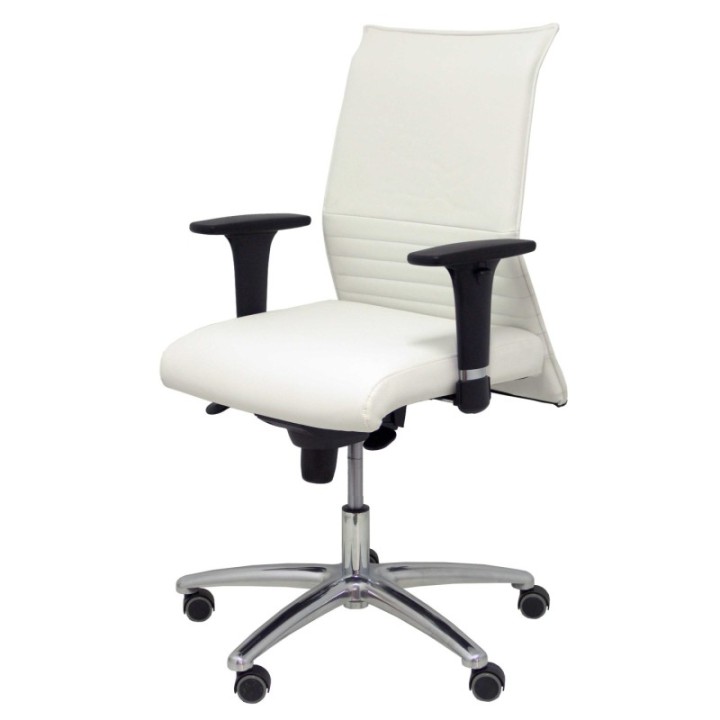 Sillón Albacete confidente similpiel blanco