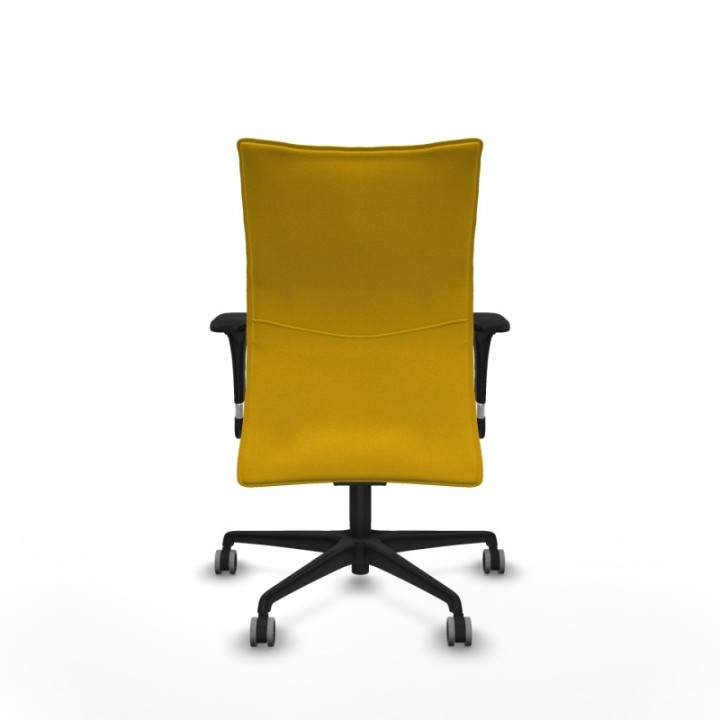 Albacete confidente XL sincro bali amarillo brazos 1D cromados base nailon ruedas 65mm engomadas