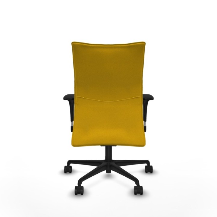 Albacete confidente XL sincro bali amarillo brazos 1D cromados base nailon ruedas 65 mm nailon